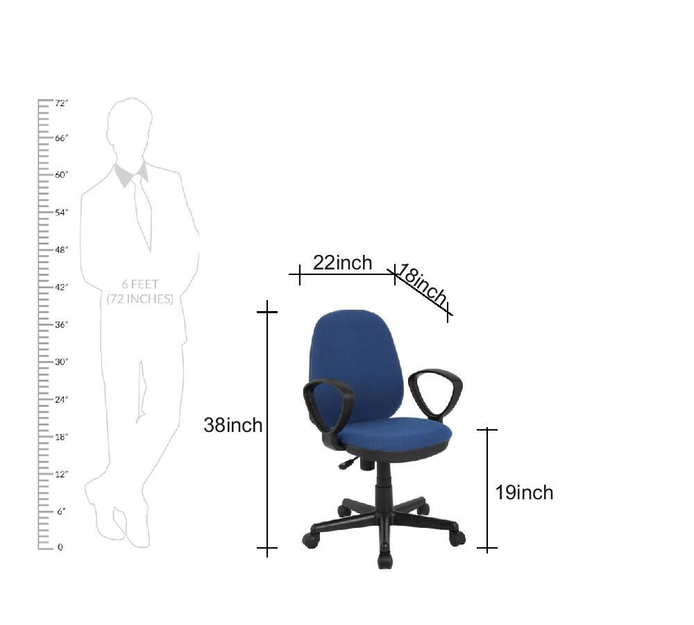 Medium Back Office Executive Chair with Nylon Wheels Base -