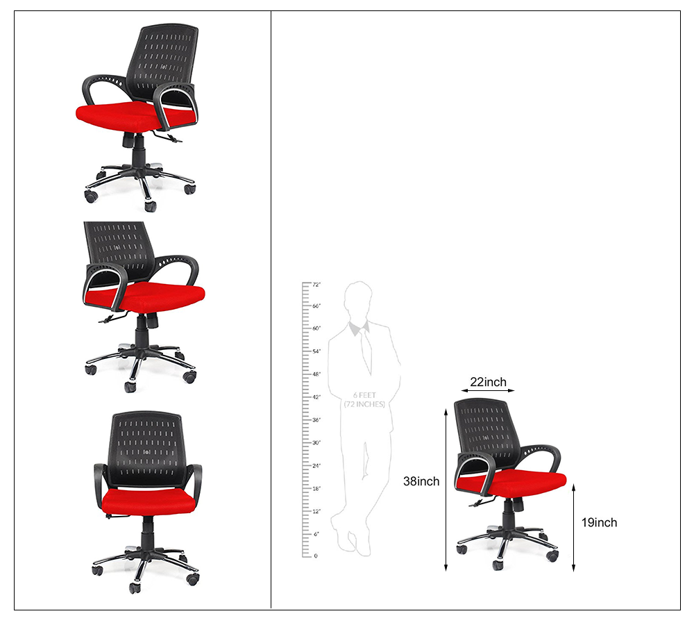 Medium Back Office Executive Mesh Chair with Chrome Base -