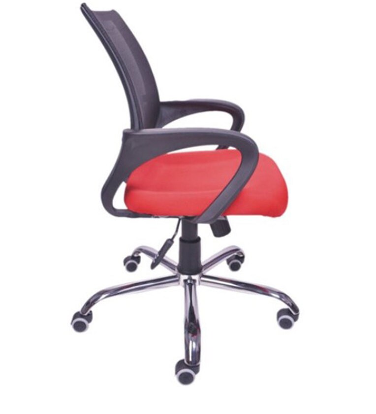 Medium Back Office Executive Mesh Chair with Height Adjustable Chrome Base -