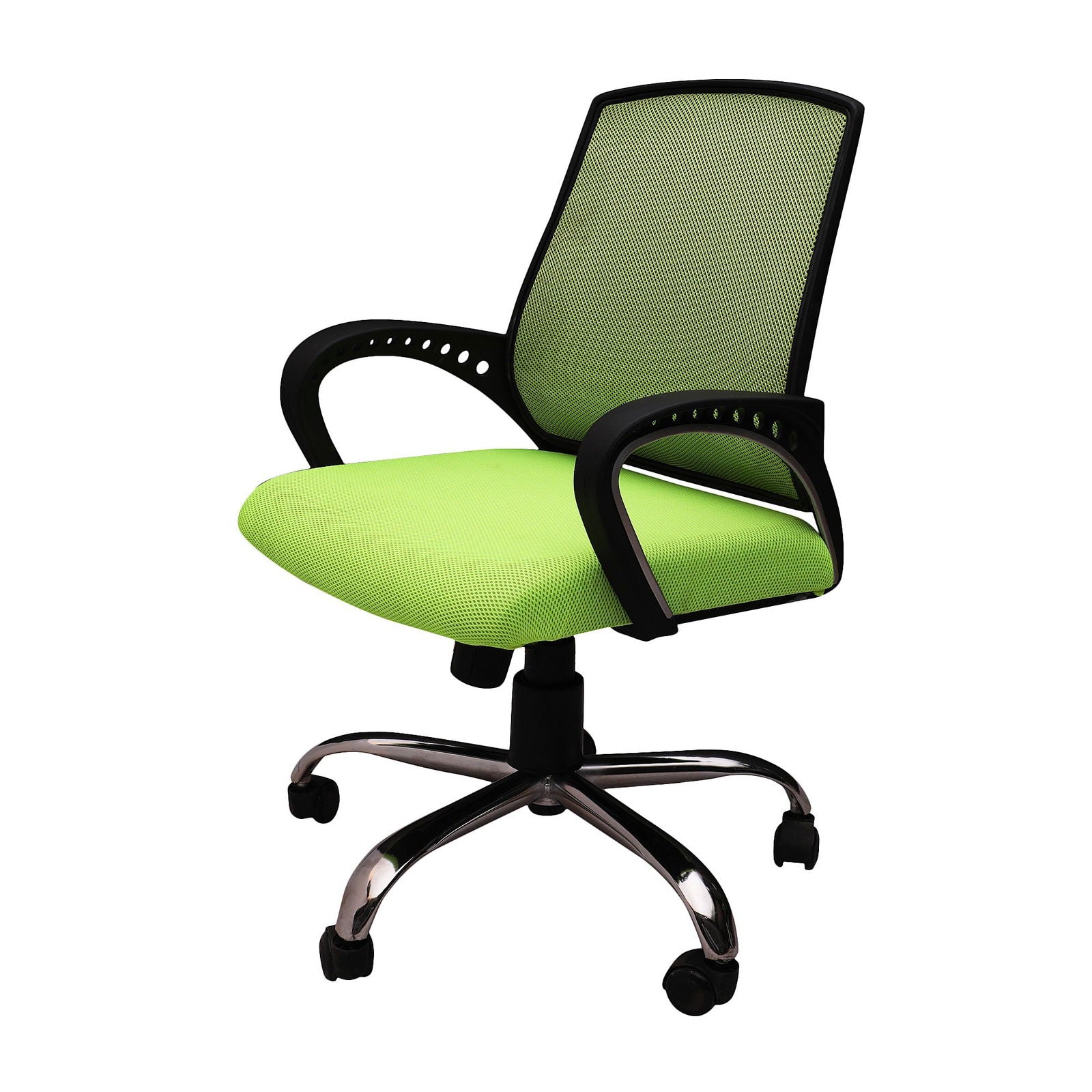 Medium Back Office Executive Mesh Chair with Height Adjustable Chrome Base -
