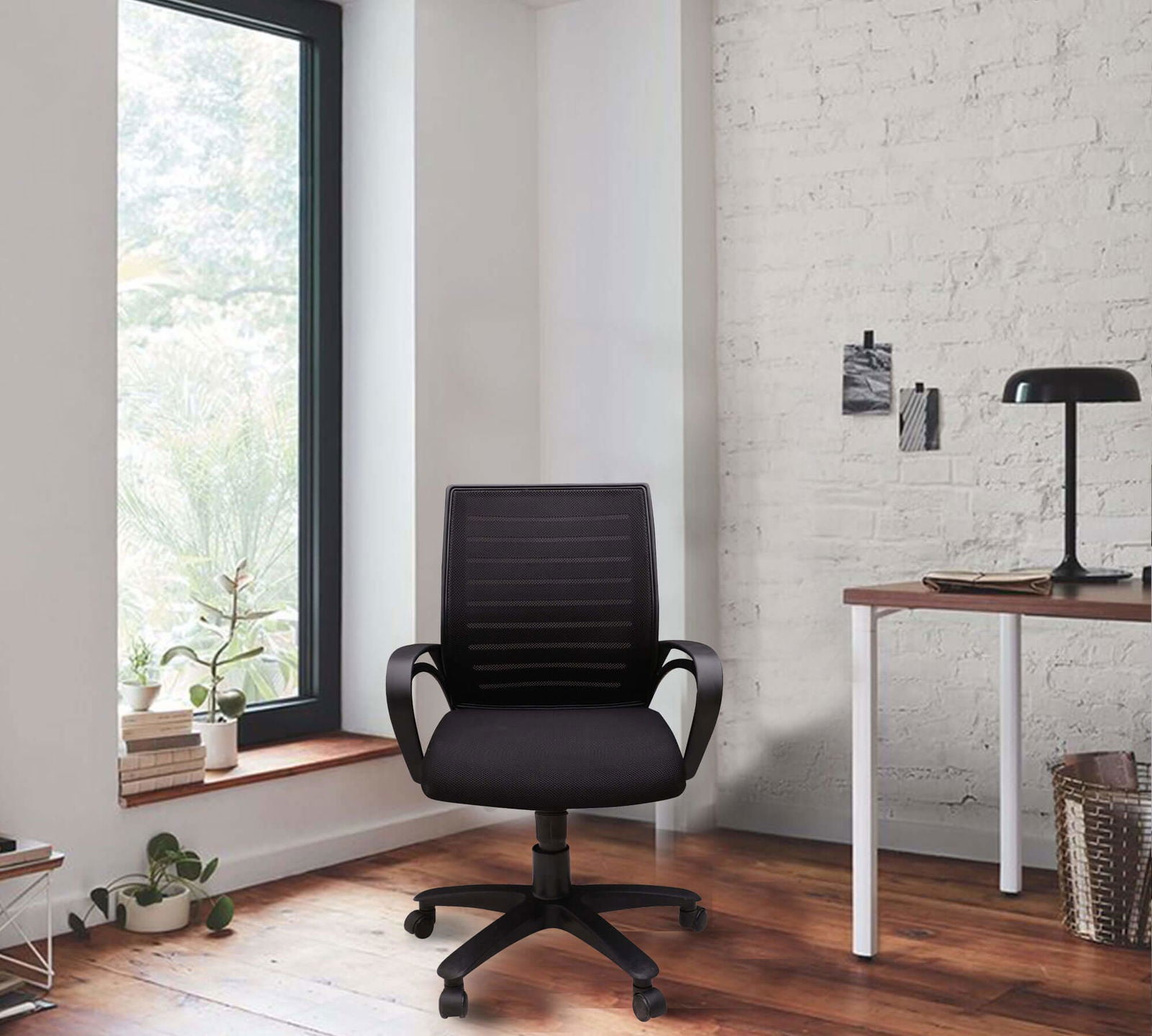 Medium Back Office Executive Mesh Chair with Height Adjustable Nylon Base -