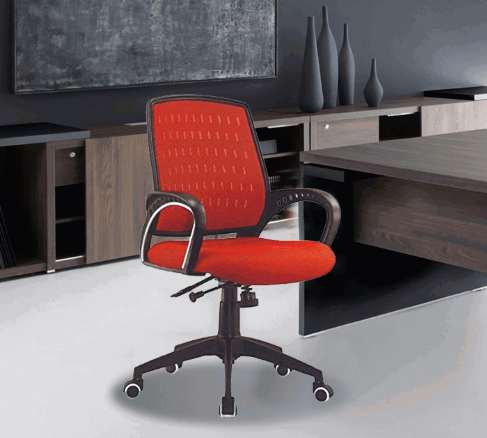 Medium Back Office Executive Mesh Chair with Nylon Base -