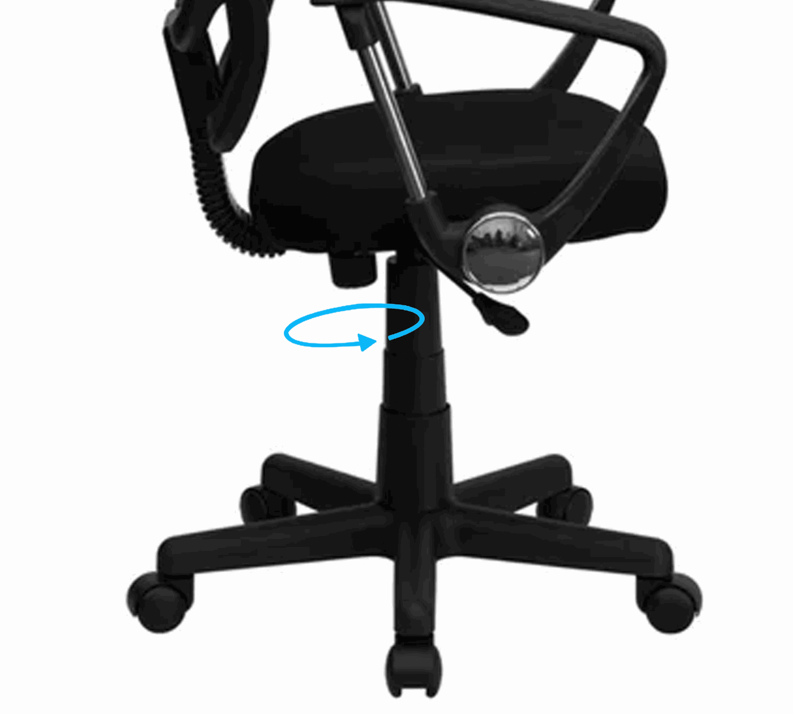 Medium Back Office Executive Mesh Chair with Nylon Wheels Base -