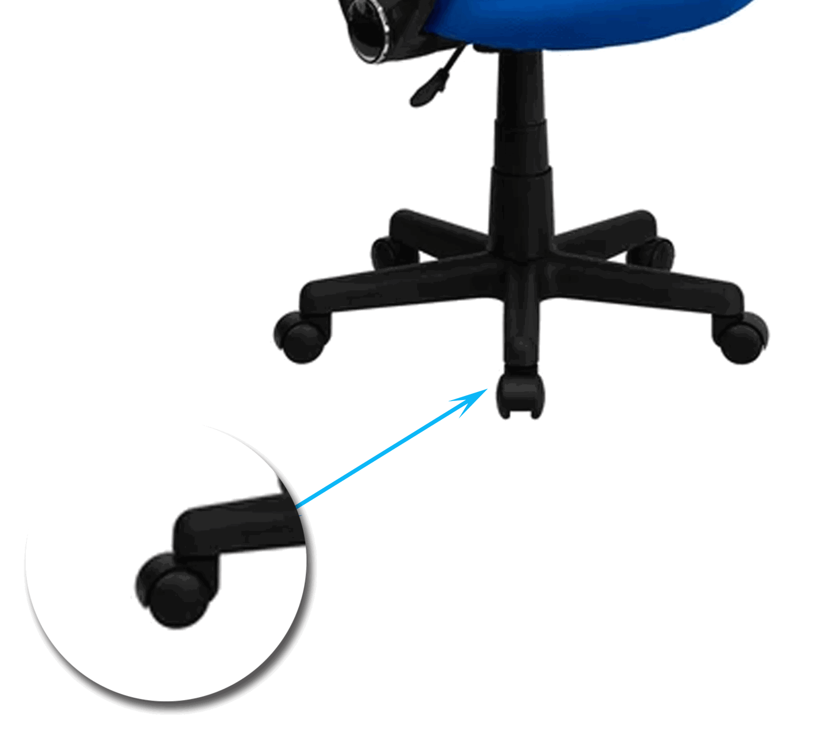 Medium Back Office Executive Mesh Chair with Nylon Wheels Base -