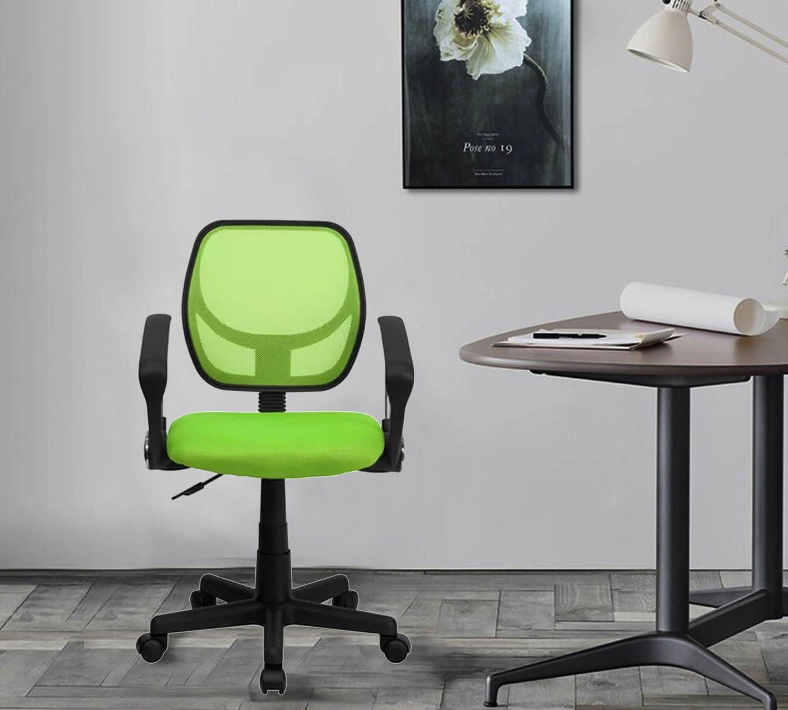 Medium Back Office Executive Mesh Chair with Nylon Wheels Base -