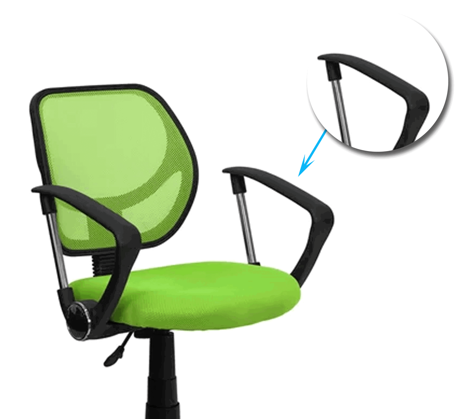 Medium Back Office Executive Mesh Chair with Nylon Wheels Base -