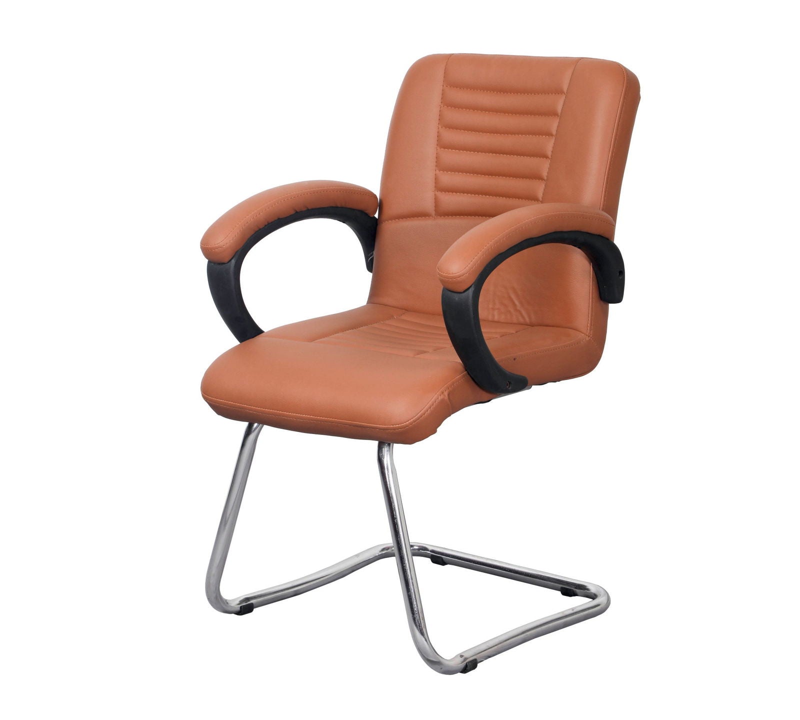 Medium Back Office Visitor Chair Metal Chrome Frame Base -