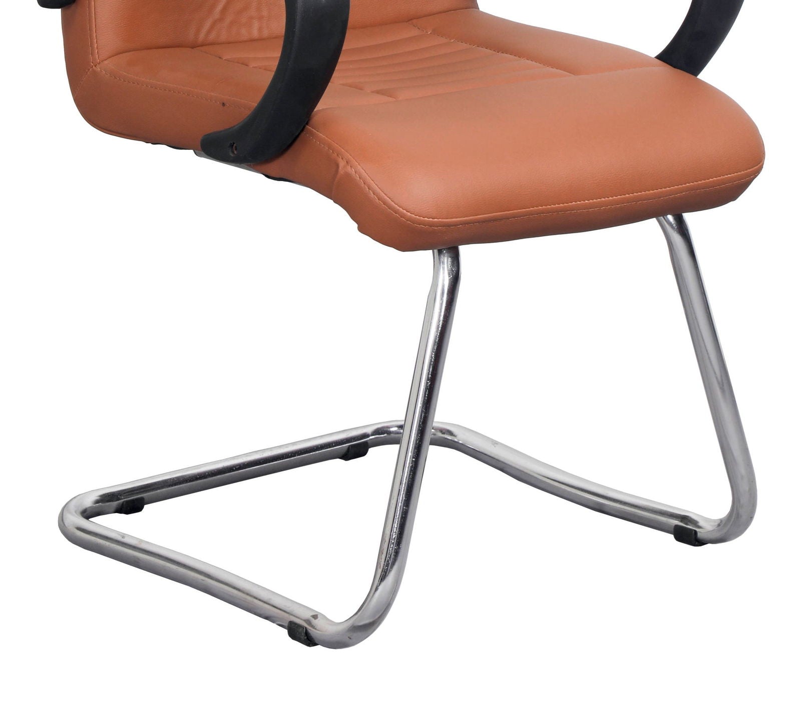 Medium Back Office Visitor Chair Metal Chrome Frame Base -