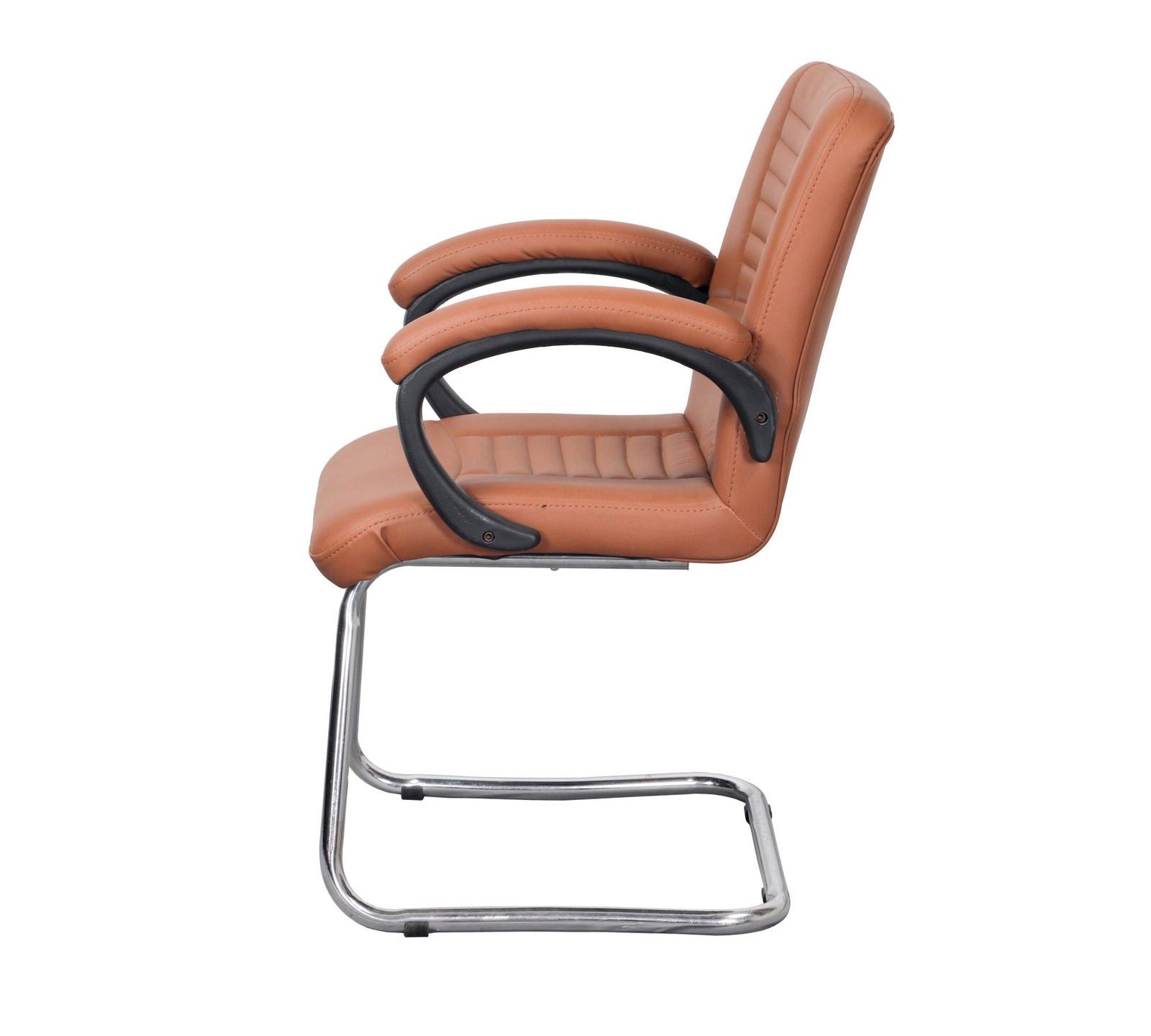 Medium Back Office Visitor Chair Metal Chrome Frame Base -