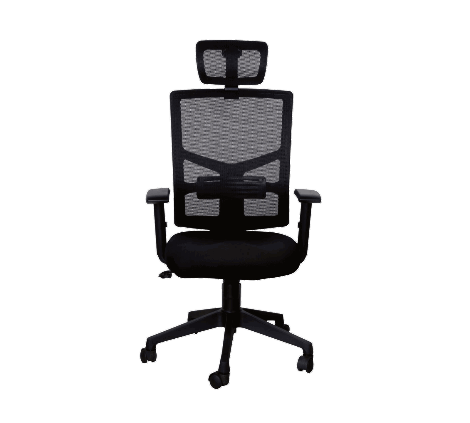 Mesh Office Chair with Height Adjustable Nylon Wheels Base -