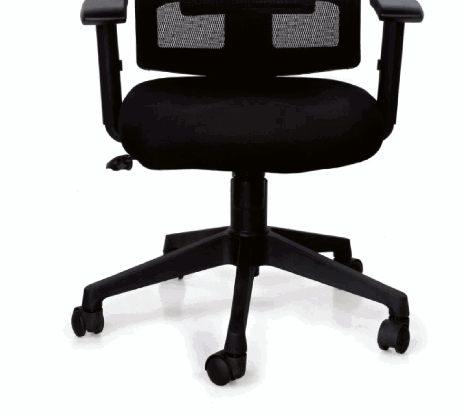 Mesh Office Chair with Height Adjustable Nylon Wheels Base -