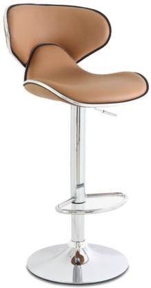Metal Bar Stools Chrome Base Leatherette Horse -