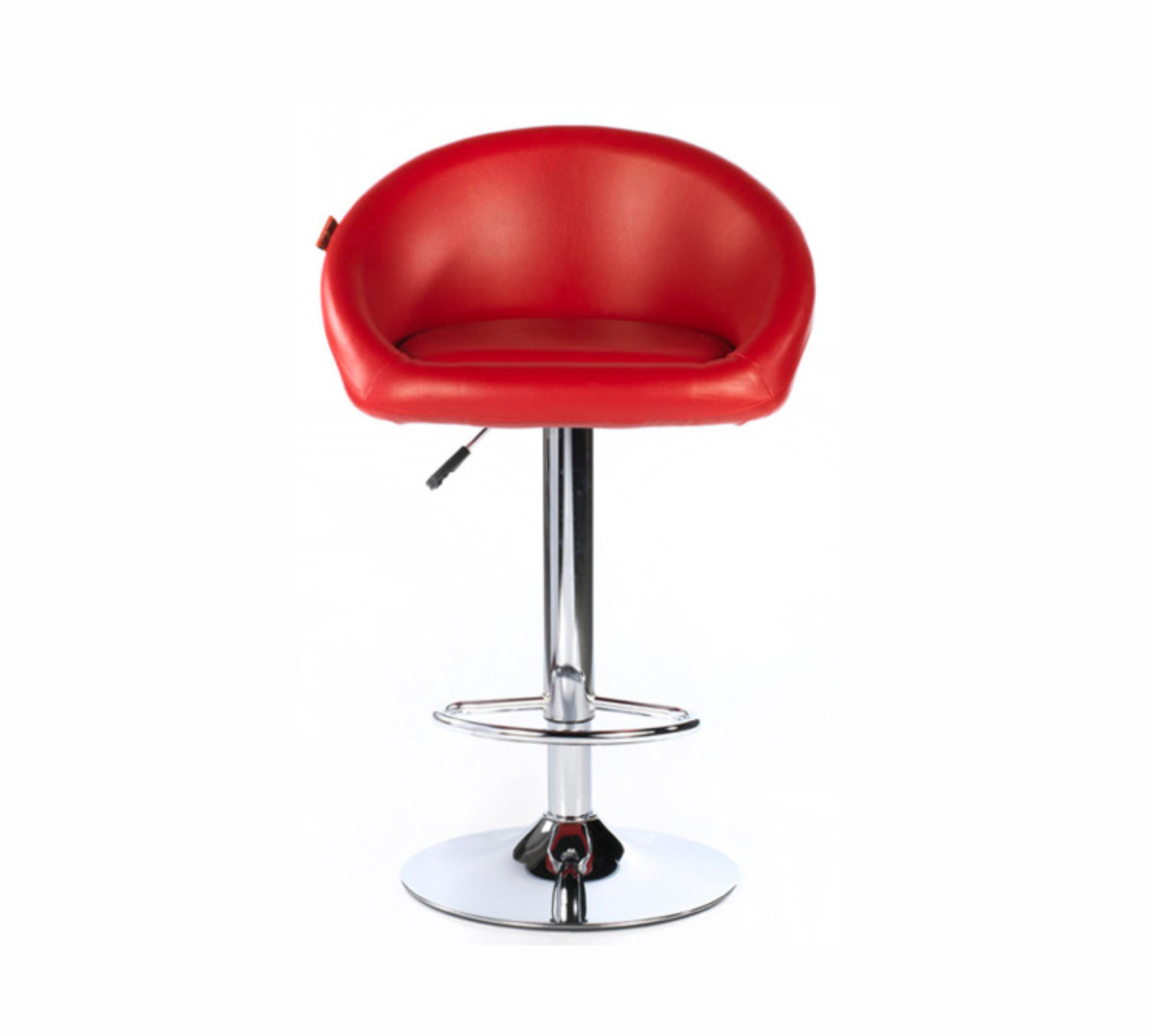 Metal Bar Stools With Chrome Base Leatherette -