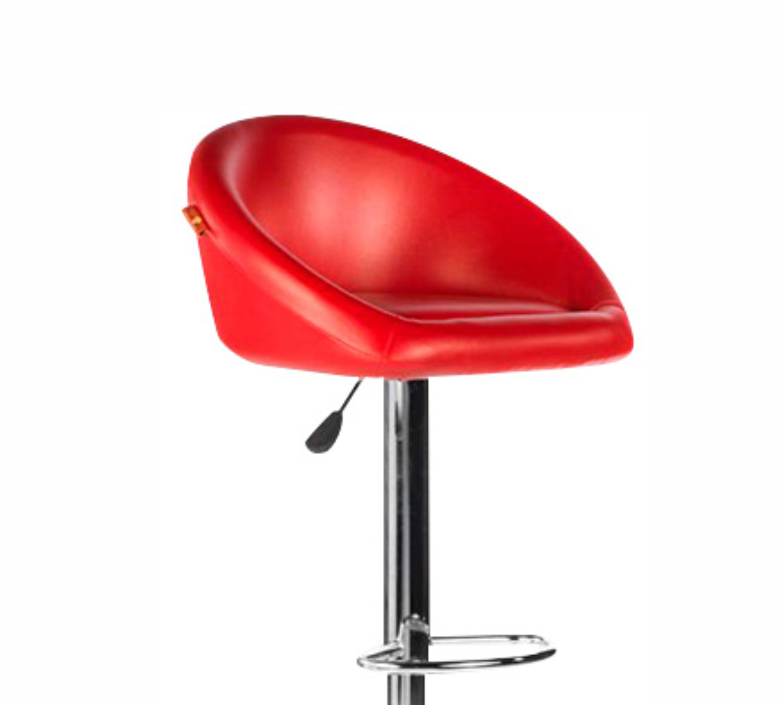 Metal Bar Stools With Chrome Base Leatherette -