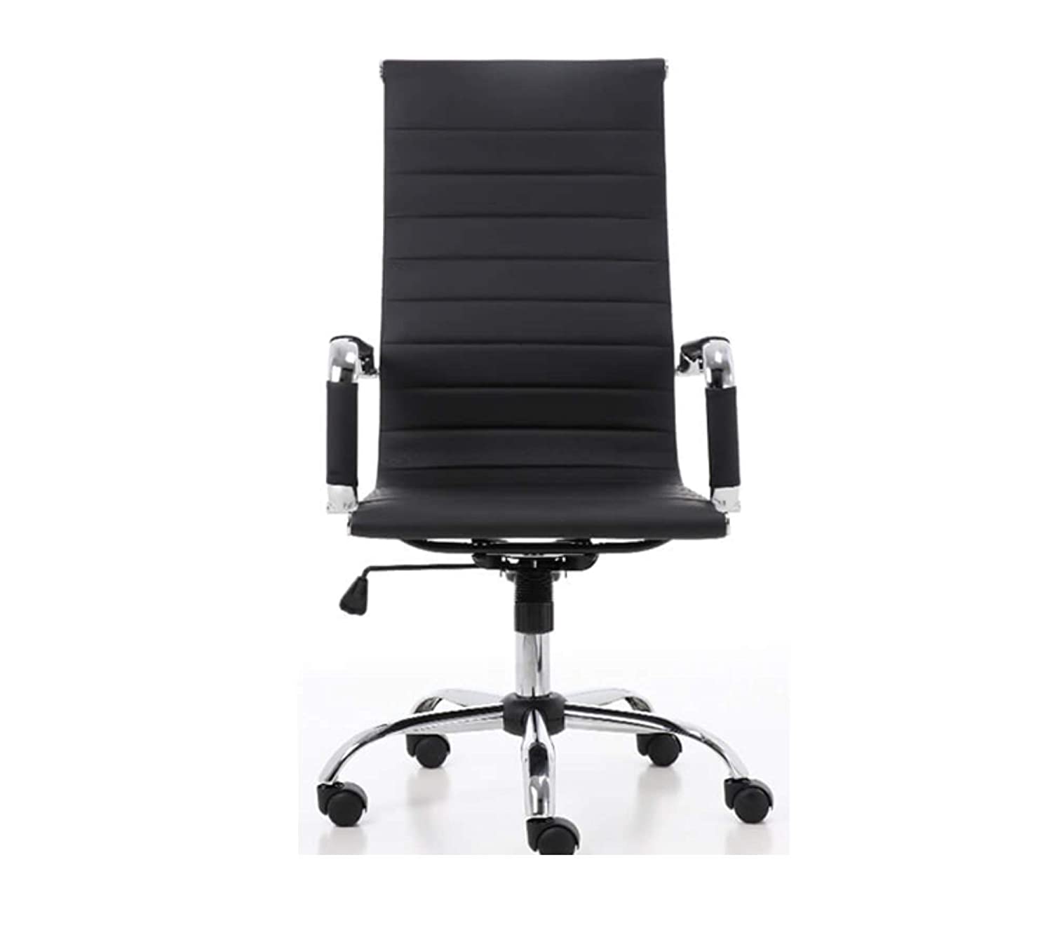 Metal Chrome Base High Back Office Executive Sleek Leatherette Chair -
