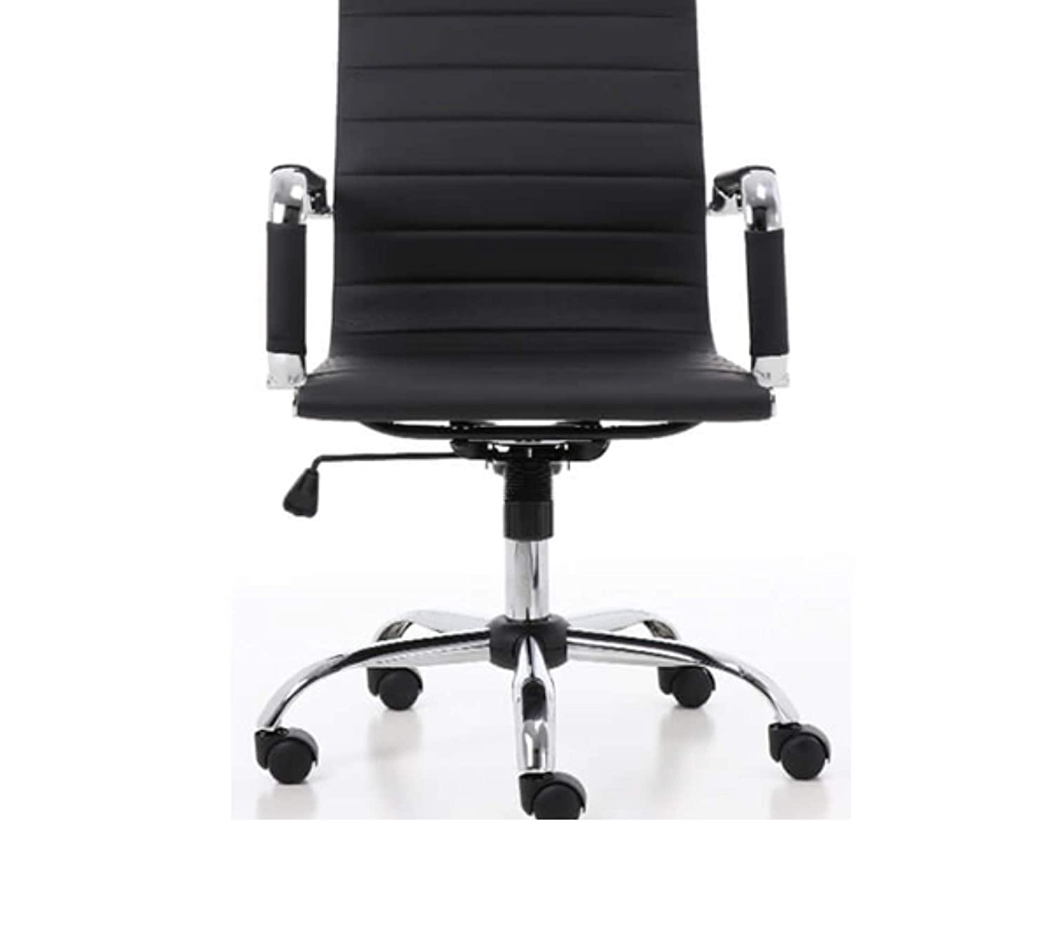 Metal Chrome Base High Back Office Executive Sleek Leatherette Chair -