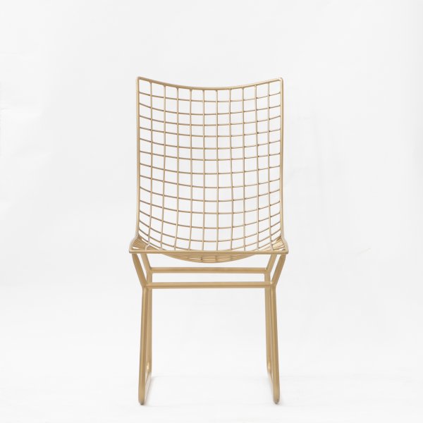 Metal Dining Chairs with Steel Frame Base -