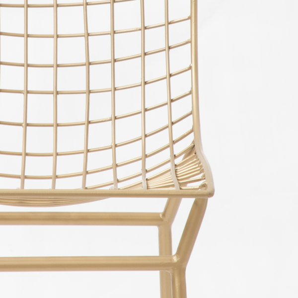 Metal Dining Chairs with Steel Frame Base -