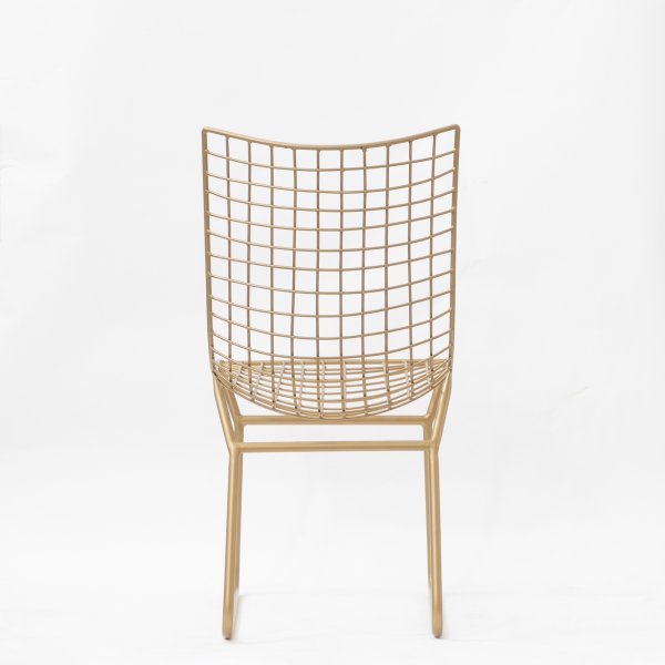 Metal Dining Chairs with Steel Frame Base -