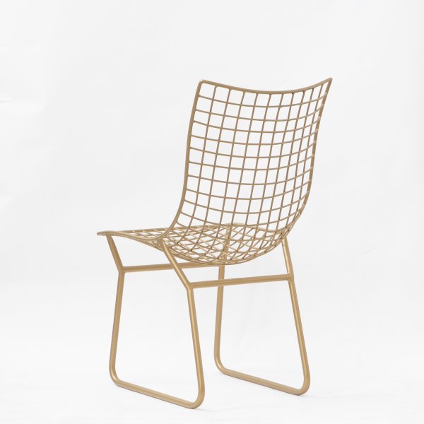 Metal Dining Chairs with Steel Frame Base -