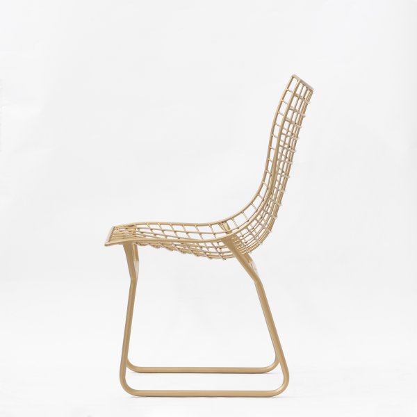 Metal Dining Chairs with Steel Frame Base -