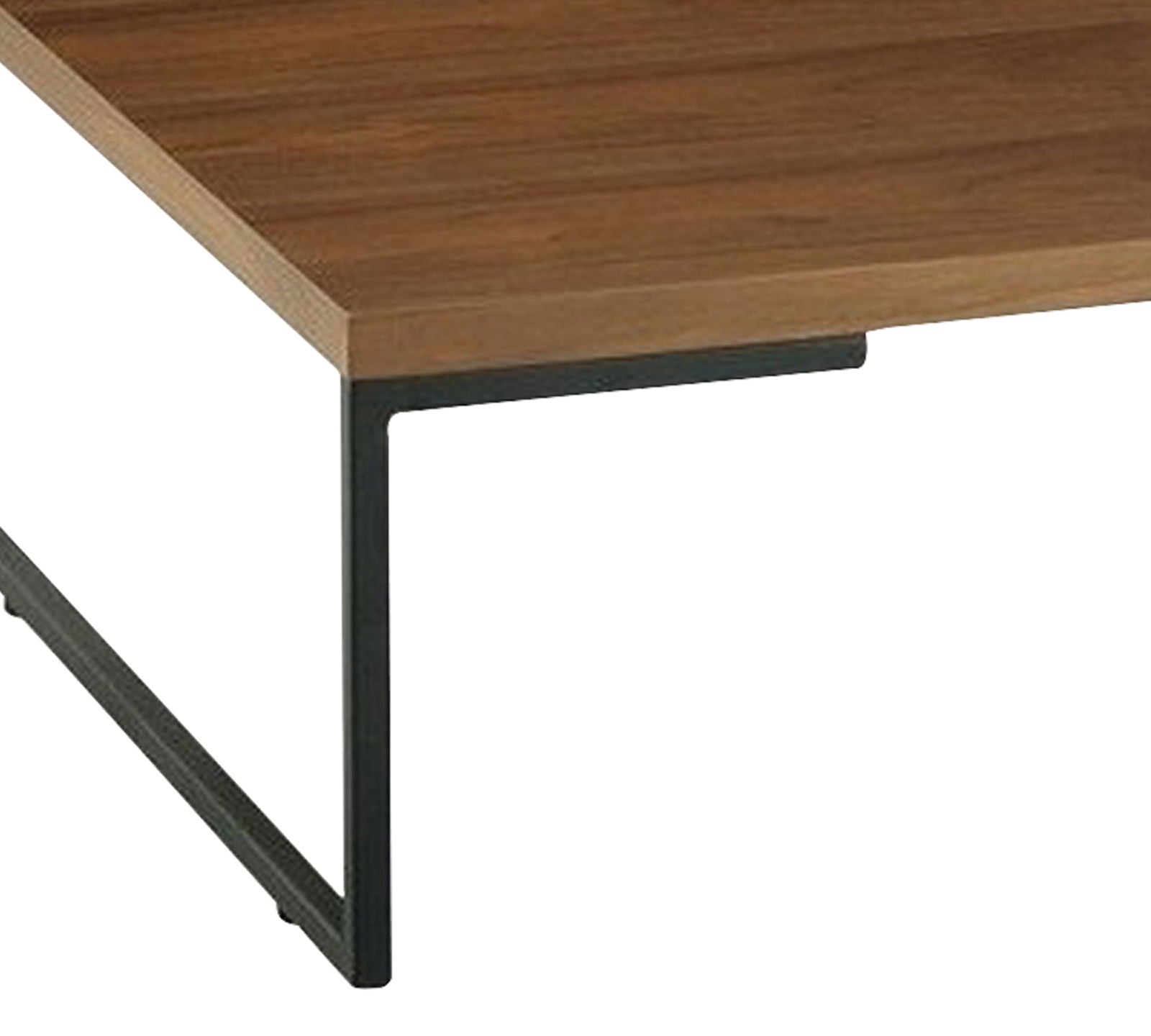 Metal Frame Base Particle Board Top Center Table -