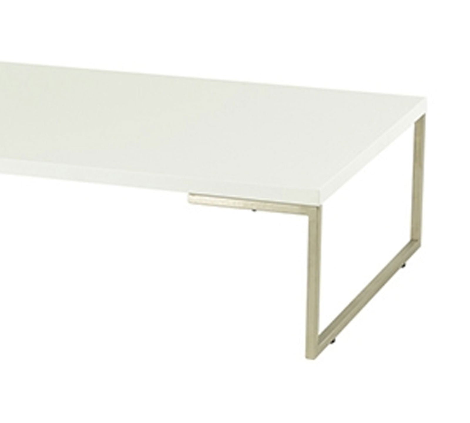 Metal Frame Base Particle Board Top Center Table -