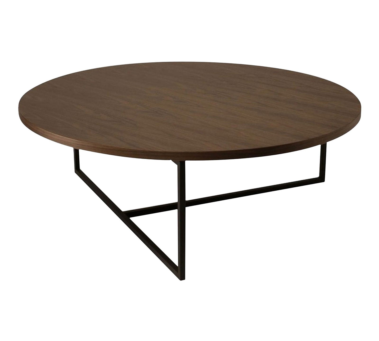Metal Frame Base Particle Board Top Round Center Table -