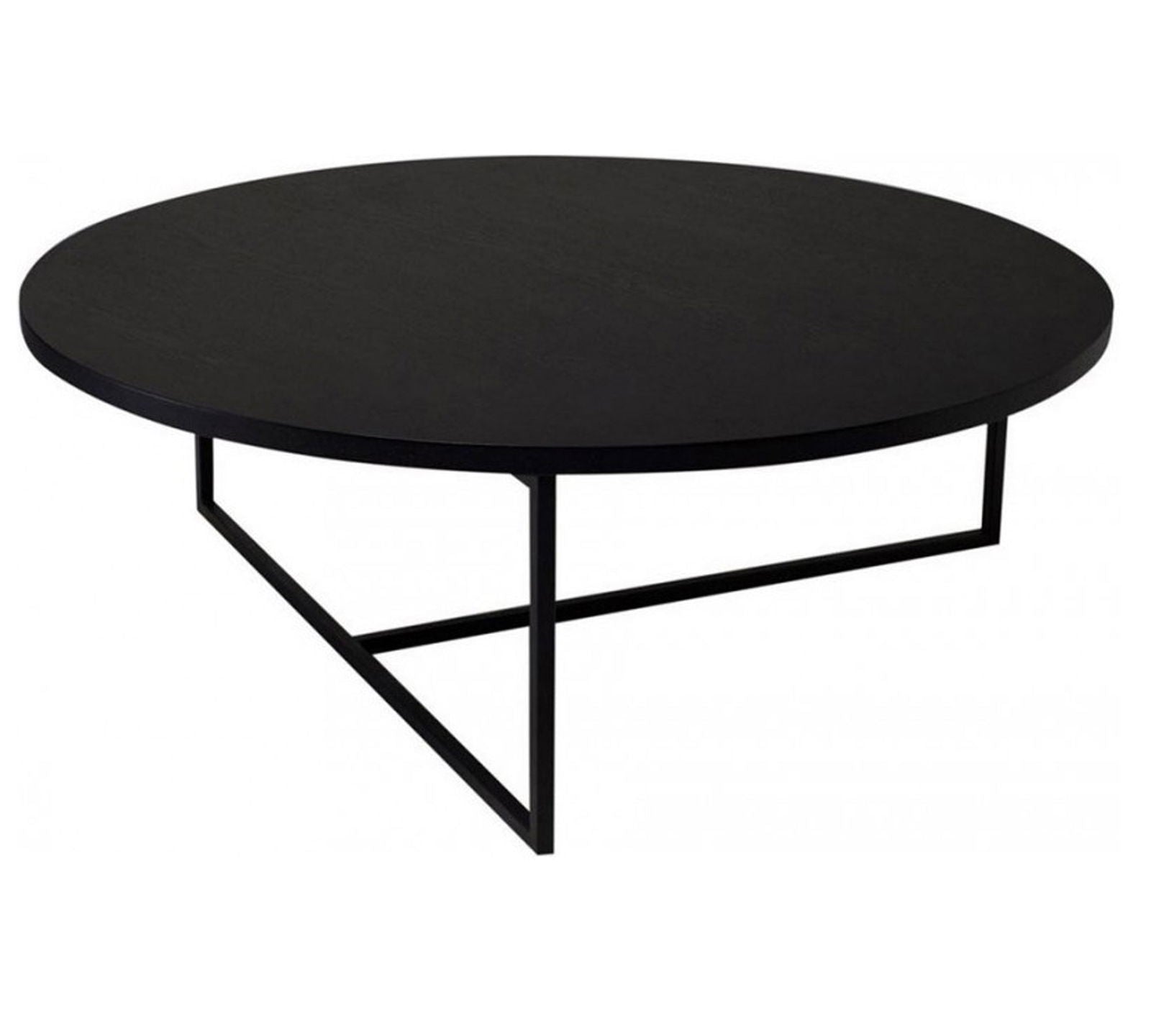 Metal Frame Base Particle Board Top Round Center Table -