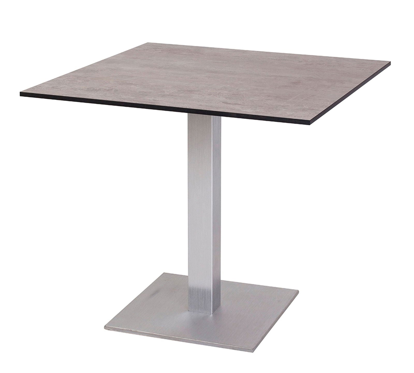 Metal Frame Base Wooden Caf?? Center Square Table -