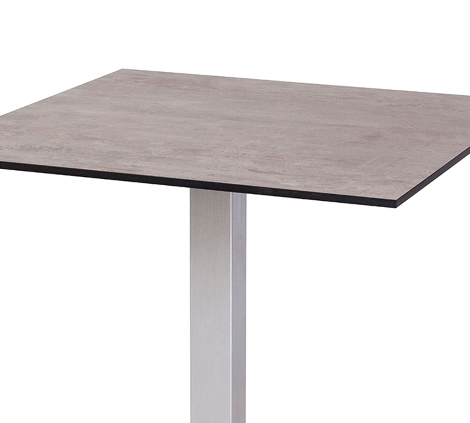 Metal Frame Base Wooden Caf?? Center Square Table -