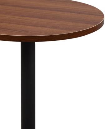 Metal Frame Base Wooden Center Cafe Table -