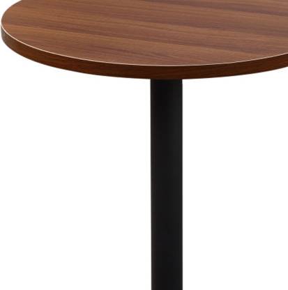 Metal Frame Base Wooden Center Cafe Table -