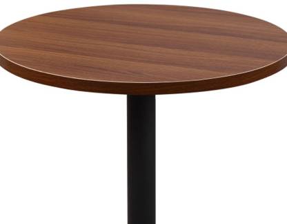 Metal Frame Base Wooden Center Cafe Table -