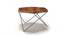 Metal Frame Base Wooden Center Coffee Table -