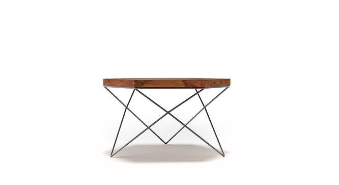 Metal Frame Base Wooden Center Coffee Table -