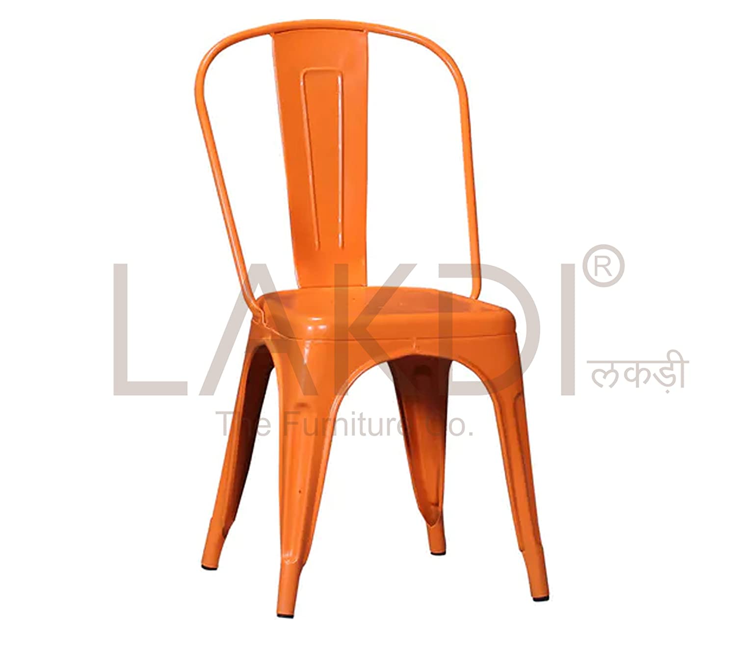 Metal Frame Legs Base Outdoor Cafe Chair -