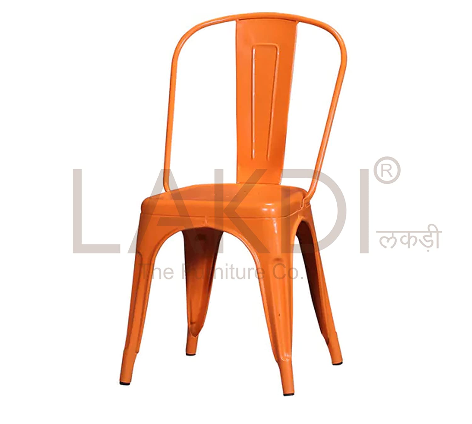 Metal Frame Legs Base Outdoor Cafe Chair -