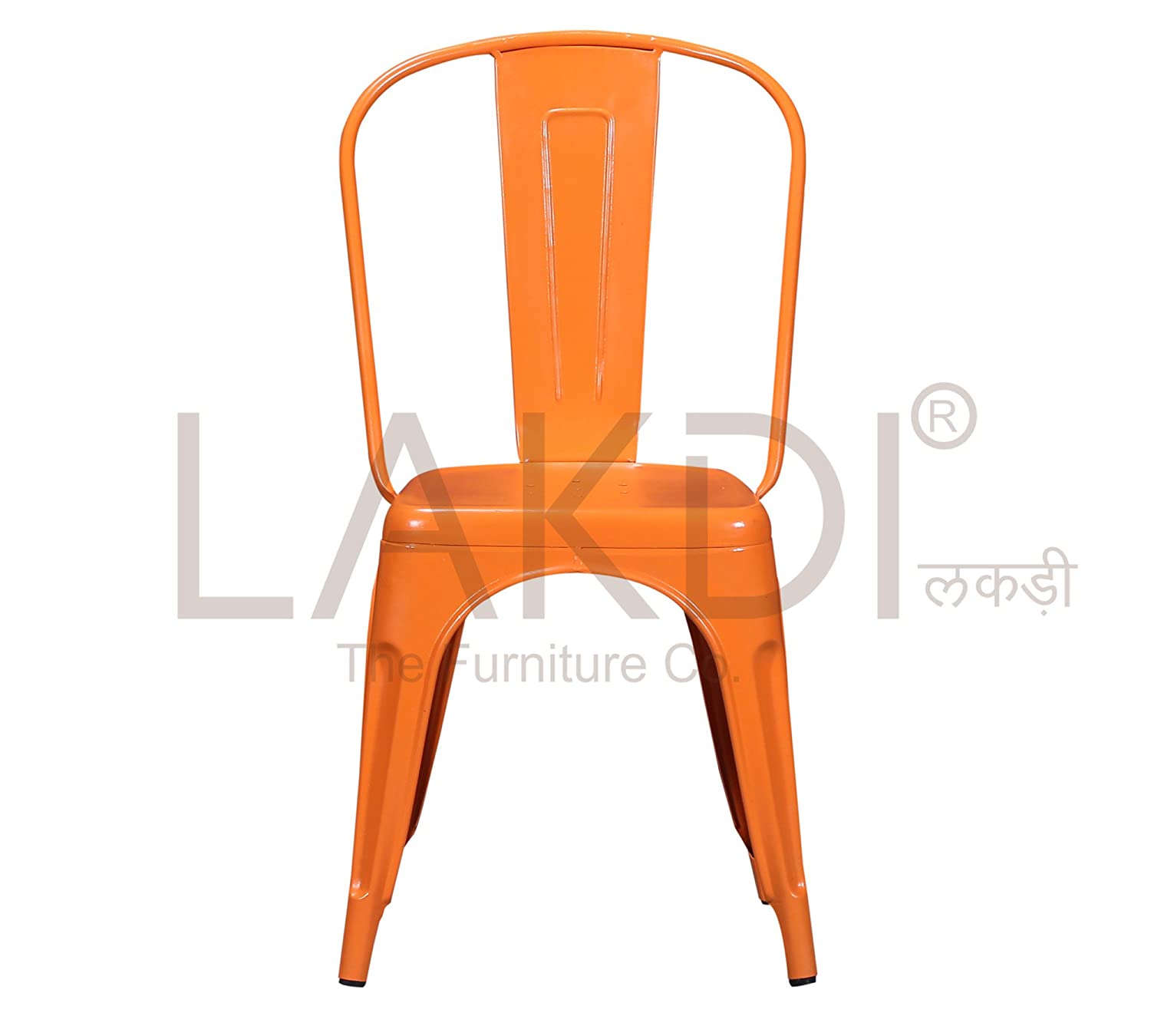 Metal Frame Legs Base Outdoor Cafe Chair -