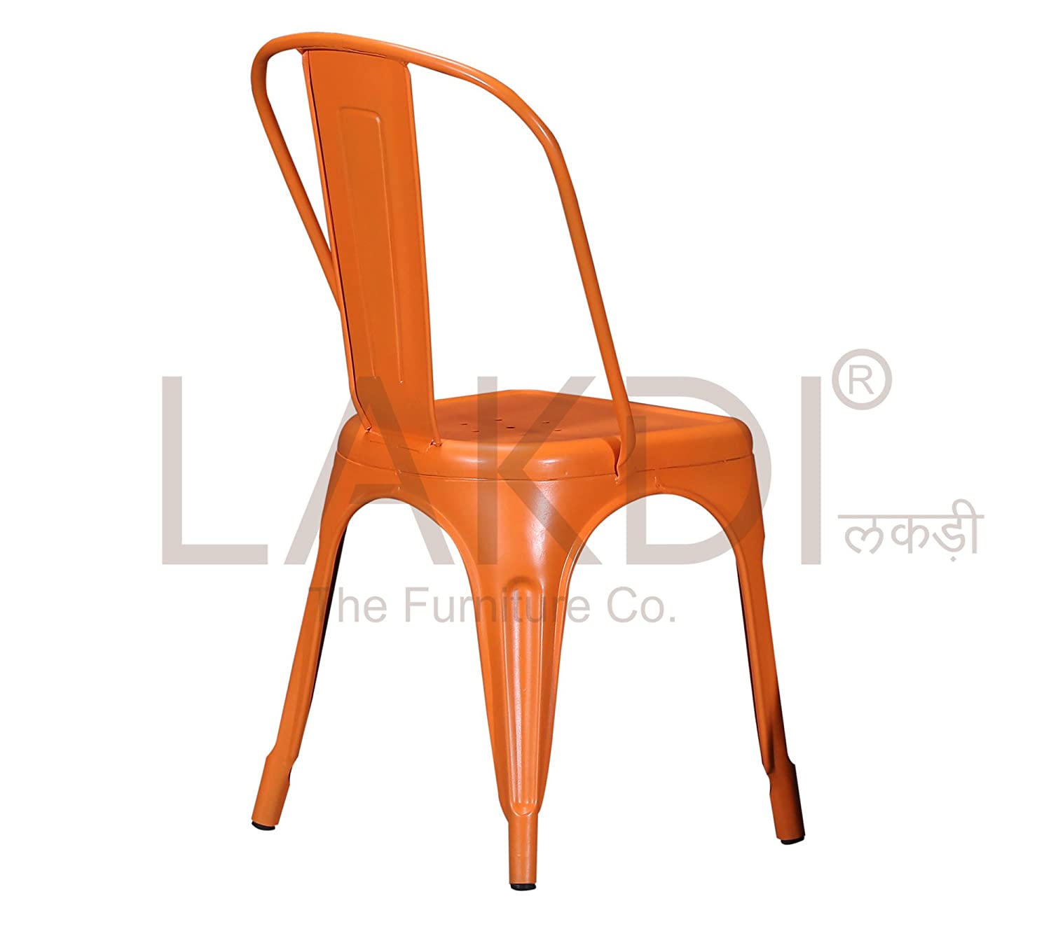 Metal Frame Legs Base Outdoor Cafe Chair -