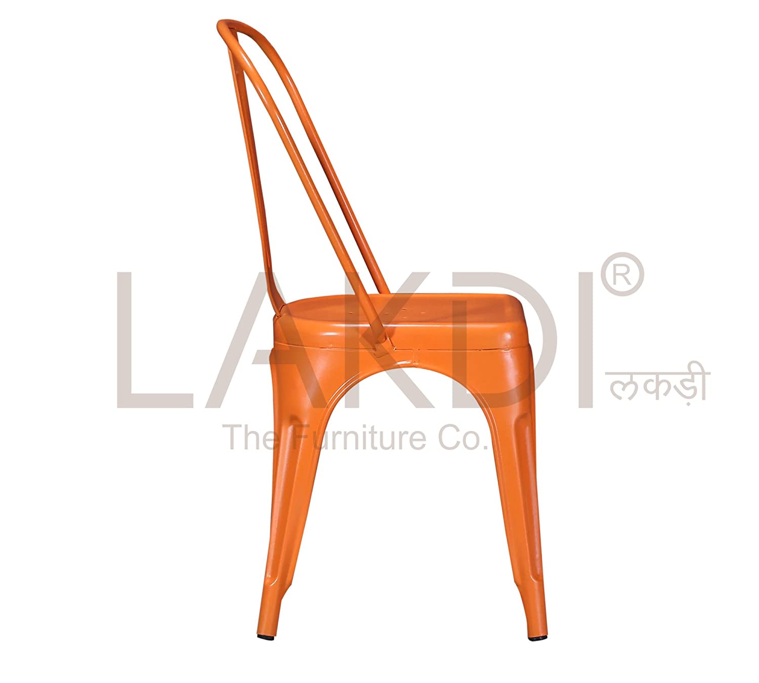 Metal Frame Legs Base Outdoor Cafe Chair -
