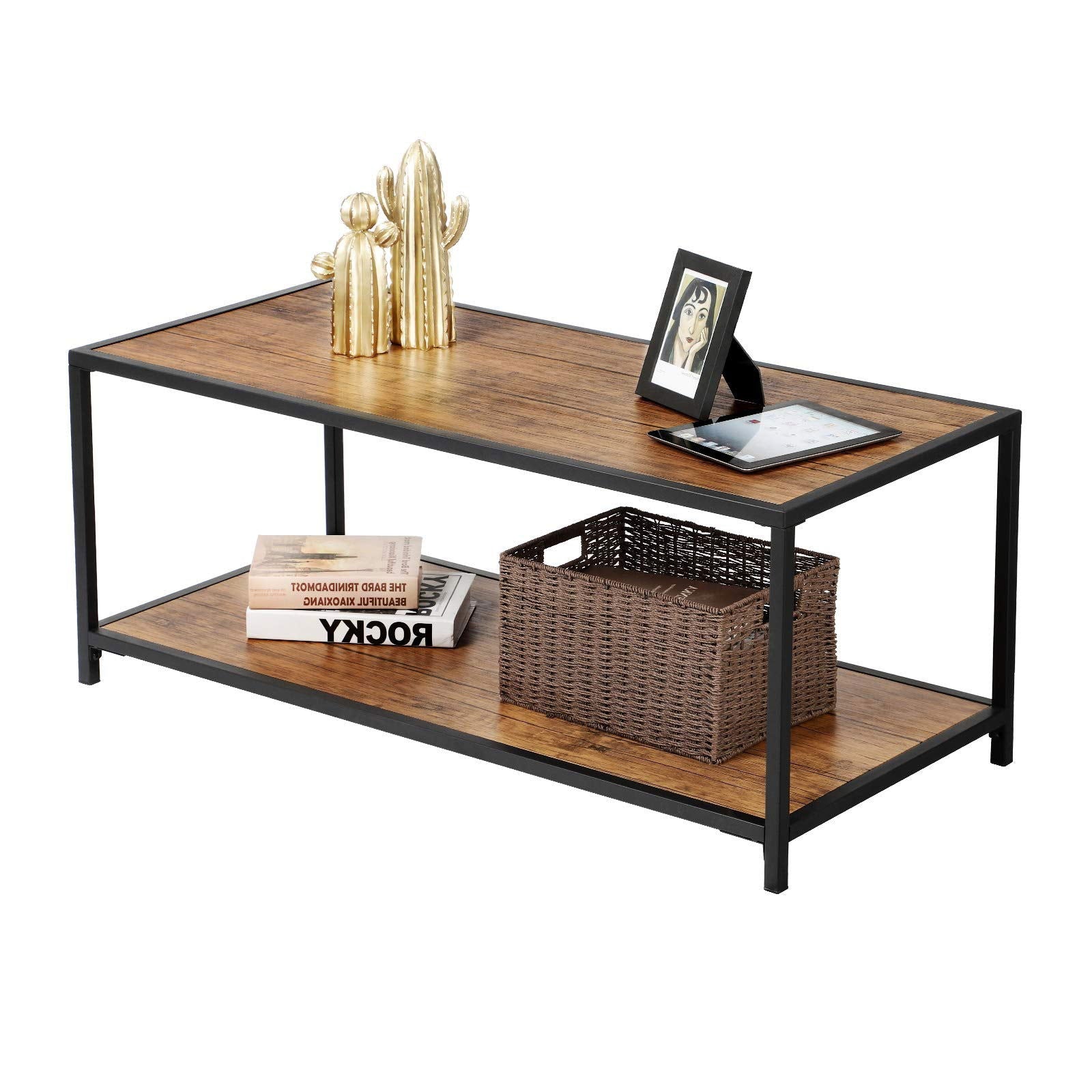 Metal Frame Legs Base Particle Board Center Table -