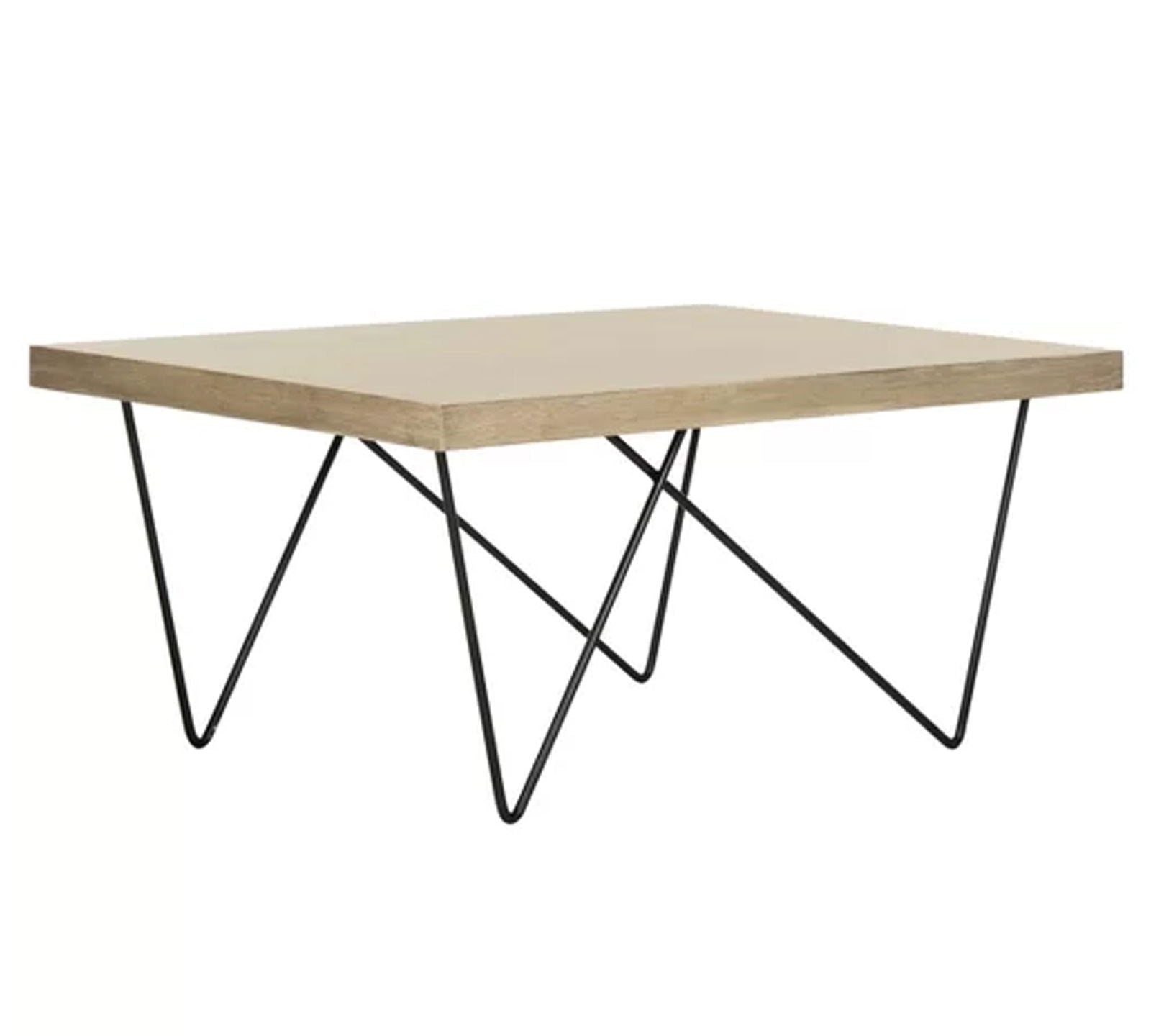Metal Frame Legs Base Particle Board Wooden Center Table -