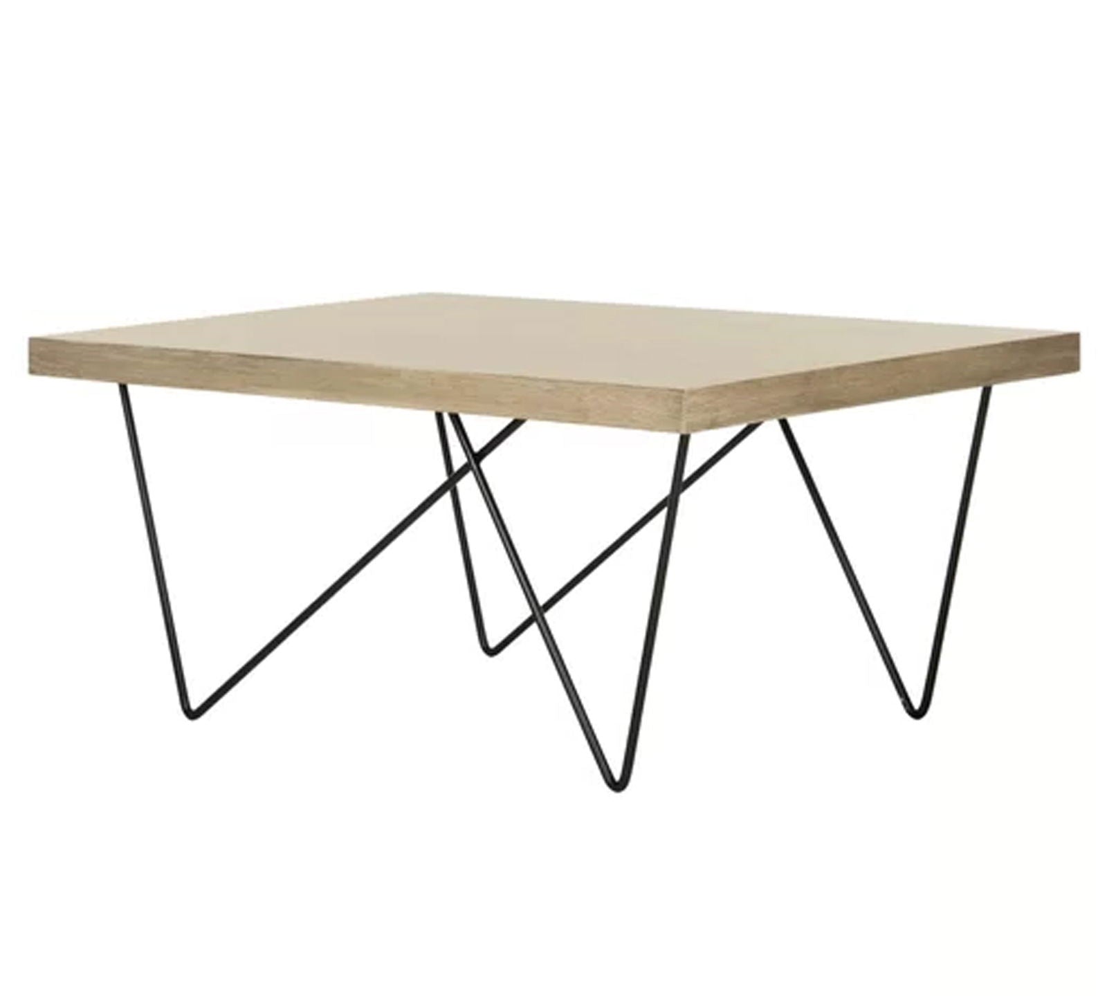 Metal Frame Legs Base Particle Board Wooden Center Table -