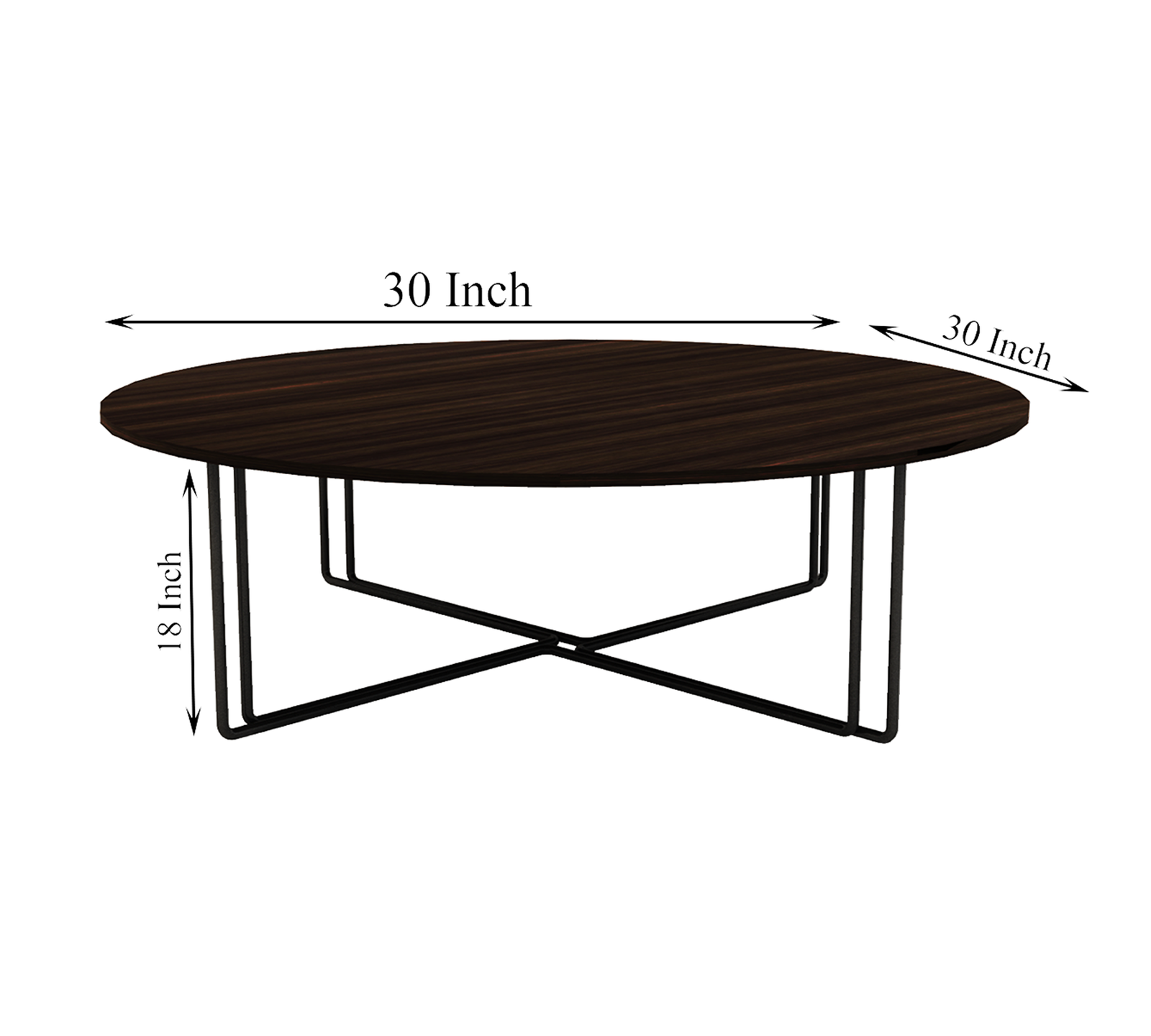 Metal Frame Legs Base Particle Board Wooden Center Table -