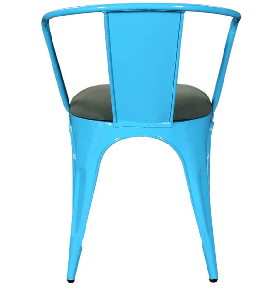 Metal Frame Legs Cushioned Outdoor Chair -