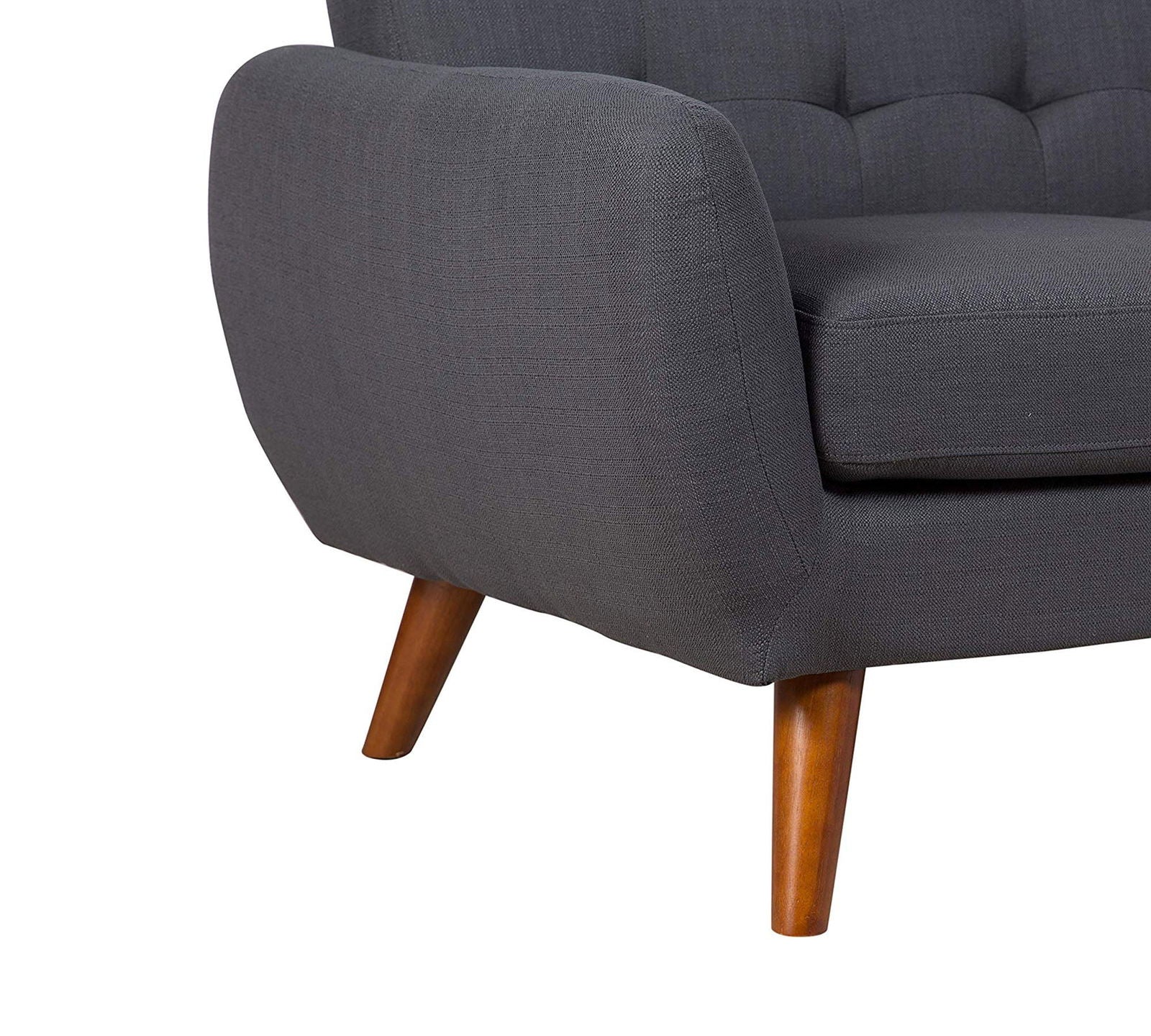 Mid-Century Two Seater Sofa With Wooden Legs -