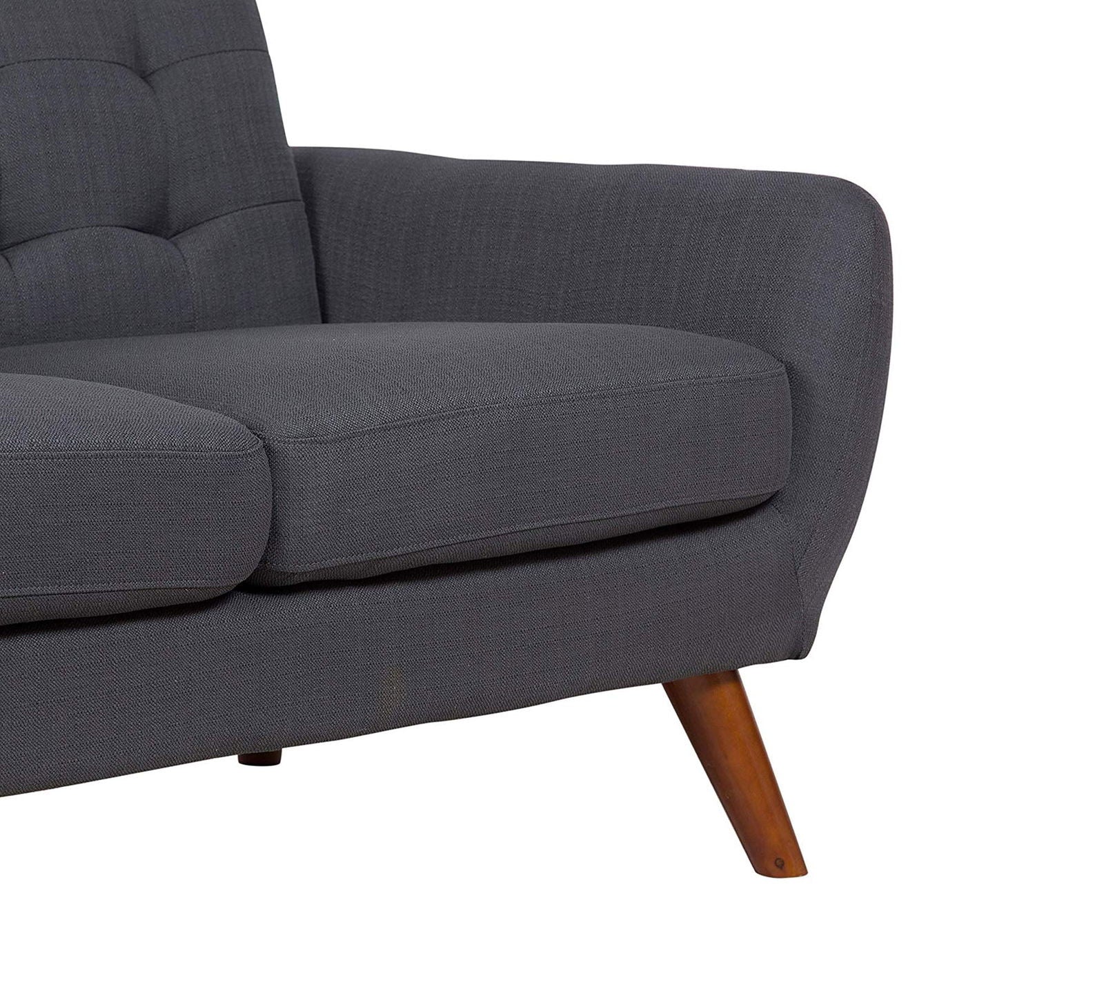 Mid-Century Two Seater Sofa With Wooden Legs -