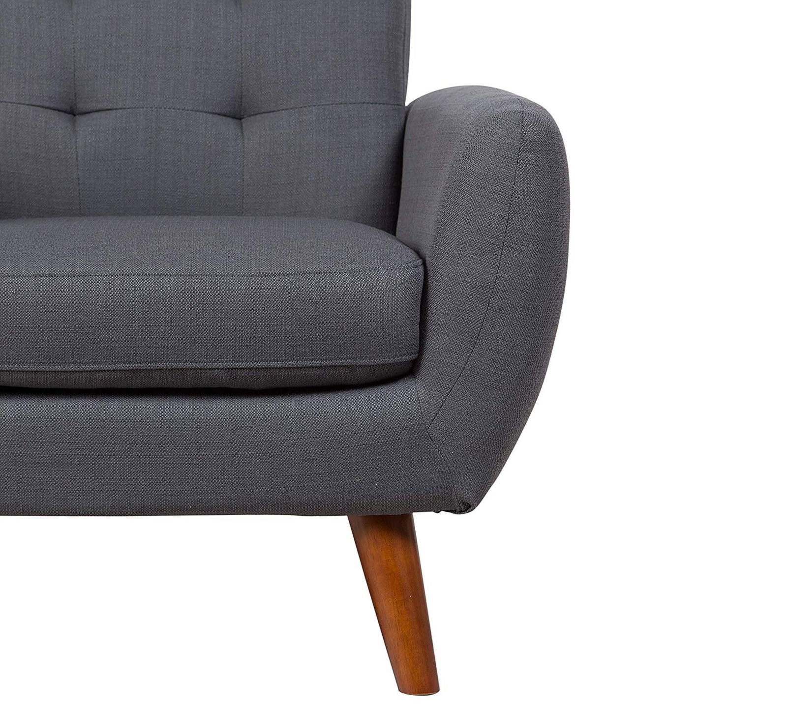 Mid-Century Two Seater Sofa With Wooden Legs -