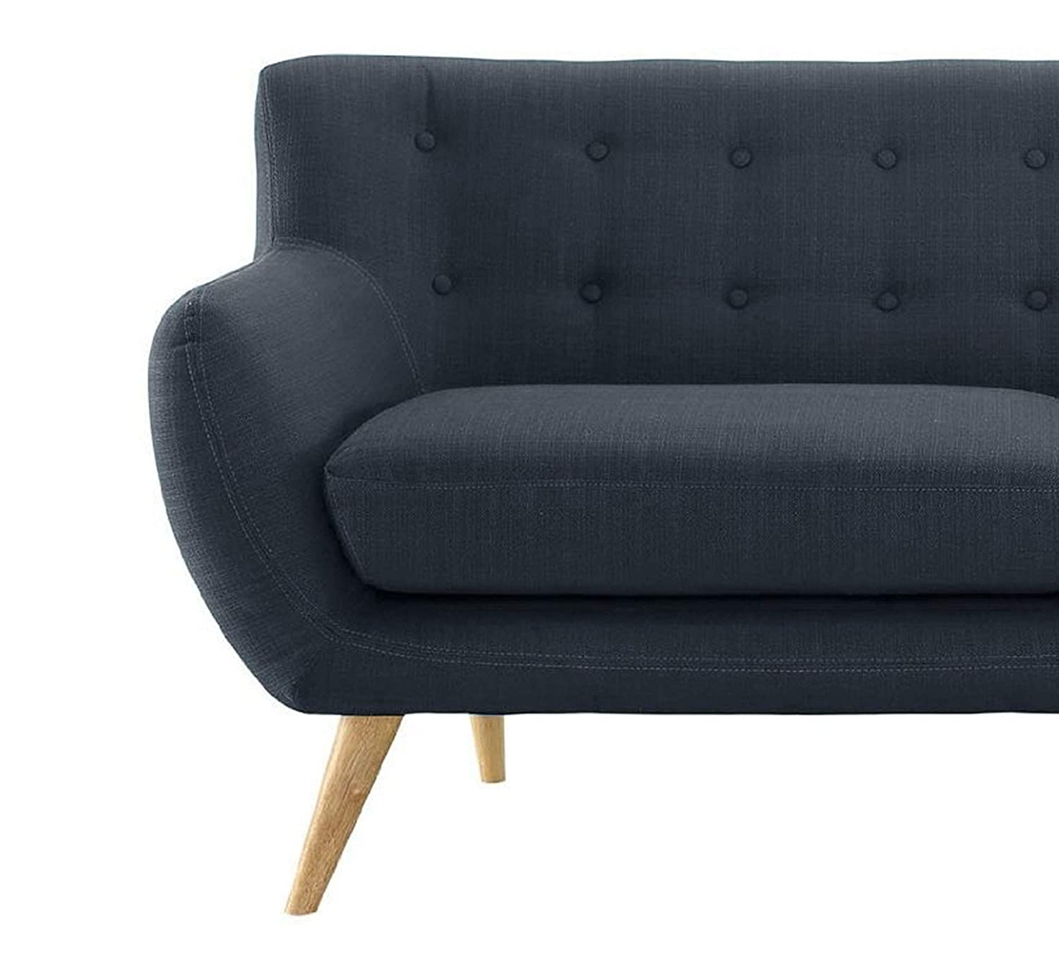 Mid-Century Two Seater Sofa With Wooden Legs -